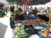 Marktstnde auf dem Placa de L'Orient in Capdepera